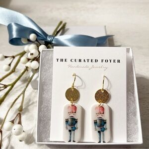 Polymer Clay Nutcracker Earrings